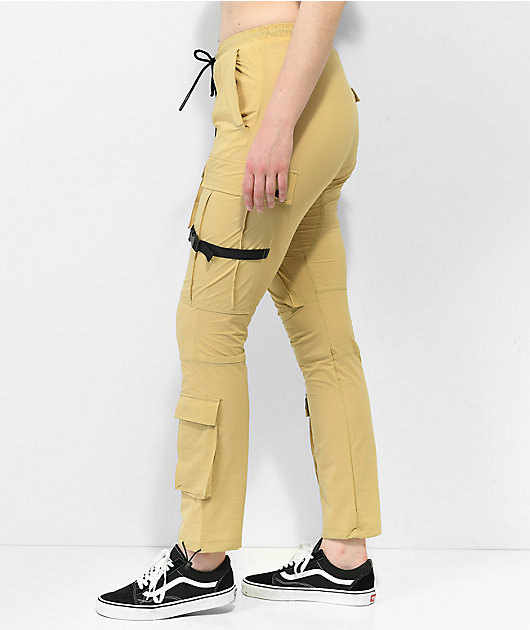 American Stitch pantalones cargo de nylon caqui