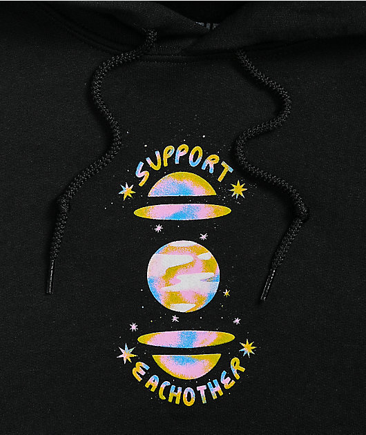 Amplifier Support Each Other Black Hoodie