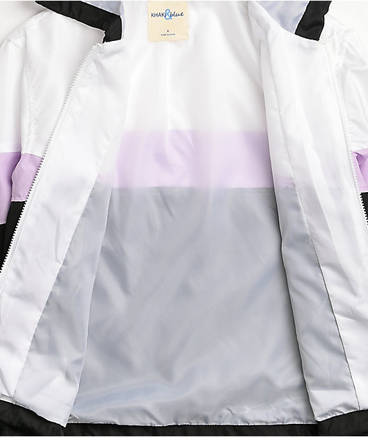 Pink black and white windbreaker clearance