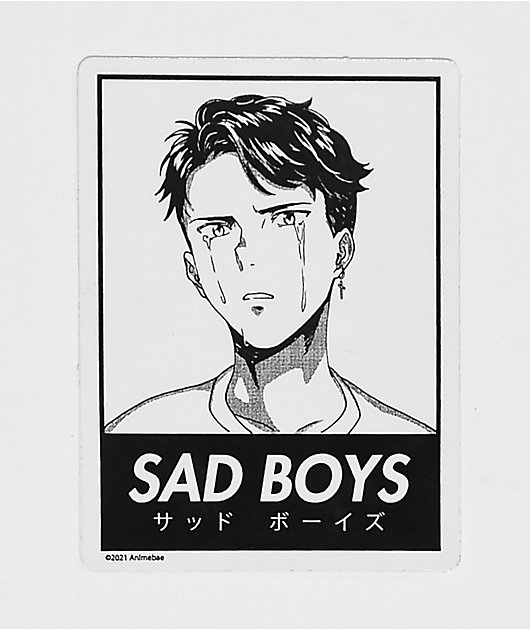 Animebae Sad Boys Lone Wolf pegatina