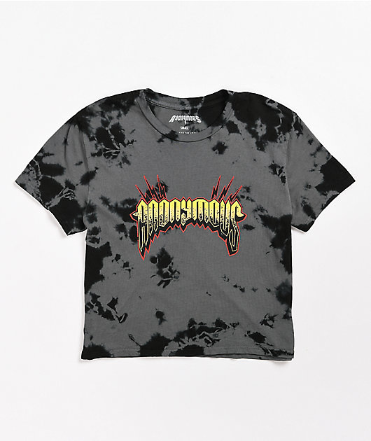 Anonymous Tie Dye Crop T-Shirt