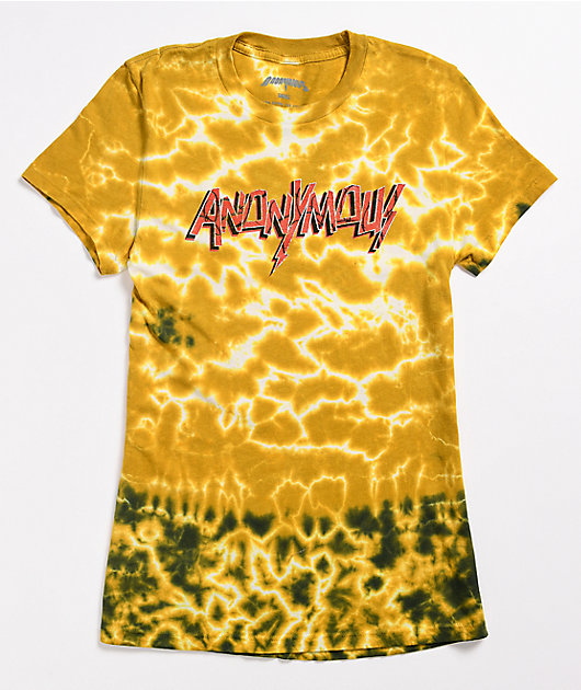 Anonymous Yellow Tie Dye T-Shirt