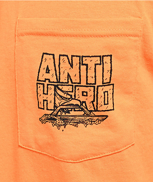 Anti Hero Custom Safety Orange Pocket T Shirt