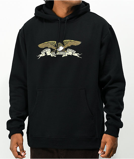 Anti Hero Kershnar Eagle Black Hoodie Zumiez