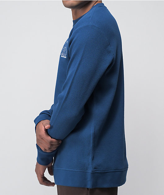 navy thermal shirt