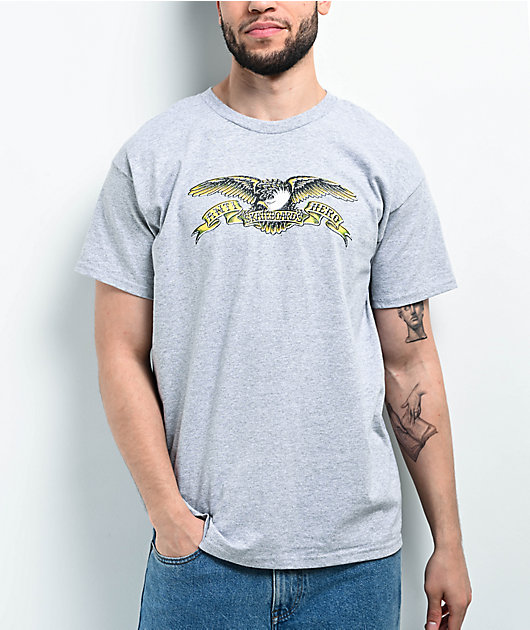 Anti-Hero Misregister Eagle Grey T-Shirt | Zumiez