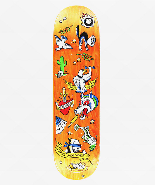 Anti-Hero Pfanner No Regerts 8.25" Skateboard Deck