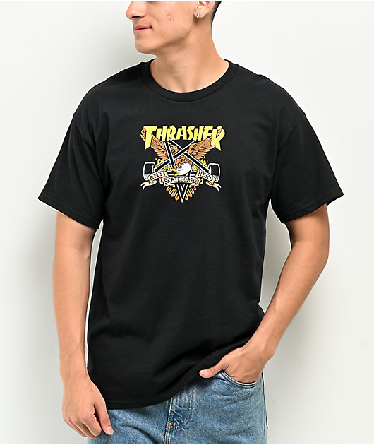 Anti-Hero x Thrasher Eaglegram Black T-Shirt