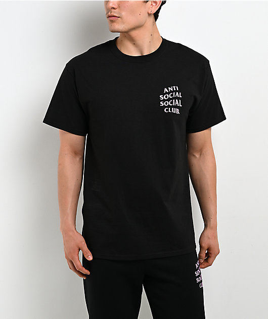 Anti Social Social Club Mind Games Black & Pink T-Shirt