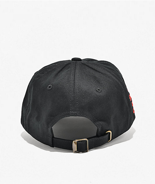 Anti Social Social Club Mind Games Black & Red Strapback Hat