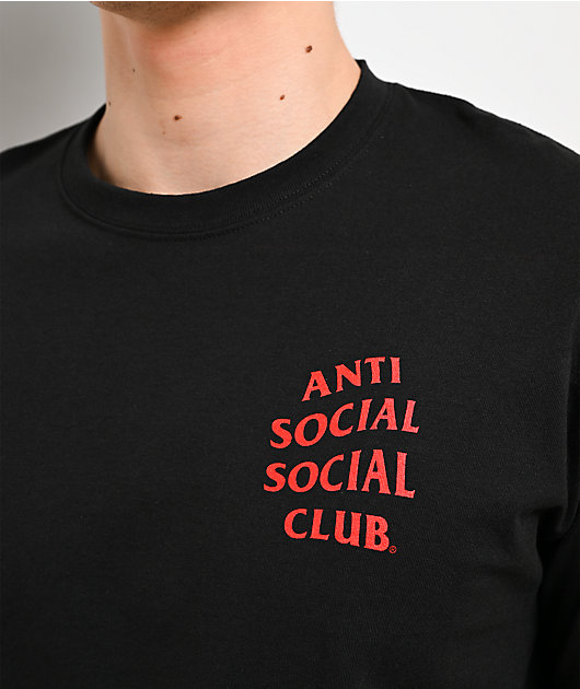 Anti Social Social Club Mind Games Black & Red T-Shirt | Zumiez