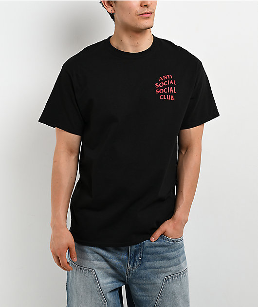 Anti Social Social Club Mind Games Black & Red T-Shirt | Zumiez