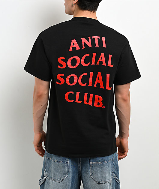 Anti Social Social Club Mind Games Black & Red T-Shirt | Zumiez