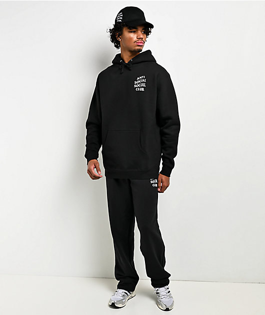 Anti Social Social Club Mind Games Black Sweatpants