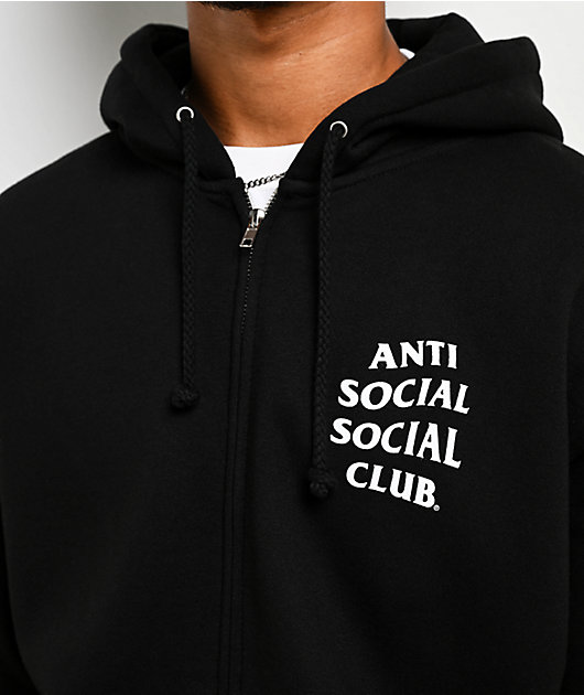 Anti Social Social Club Mind Games Black Zip Hoodie
