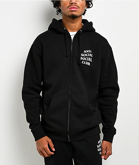 Anti Social Social Club Mind Games Black Zip Hoodie