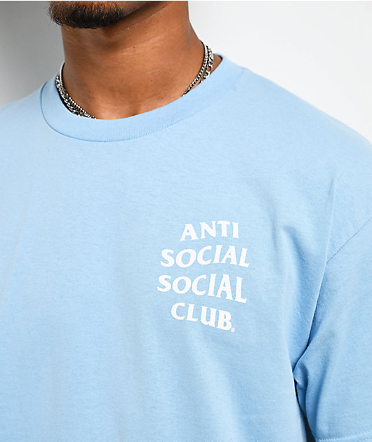 Anti Social Social Club Mind Games Light Blue T-Shirt