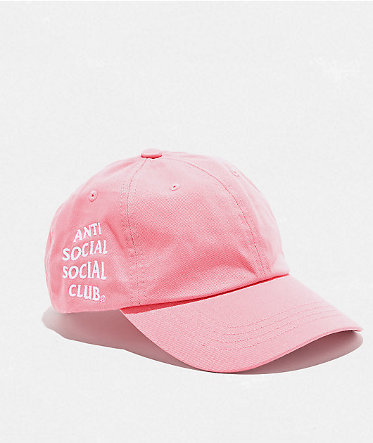 Anti Social Social Club Mind Games Pink Strapback Hat