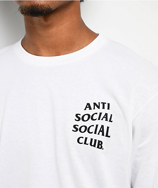 Anti Social Social Club Mind Games White Long Sleeve T-Shirt