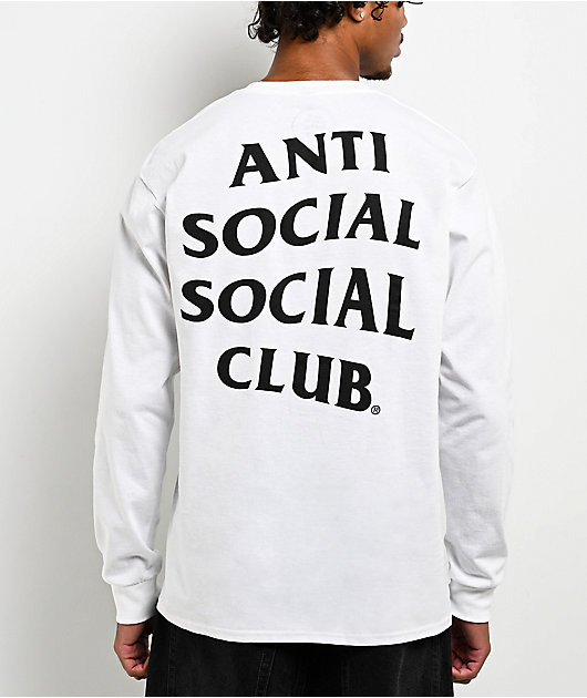 Anti Social Social Club Mind Games White Long Sleeve T-Shirt