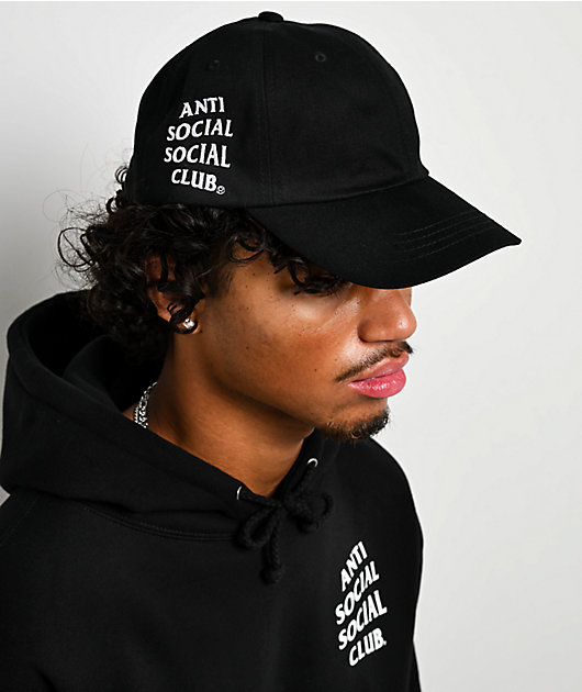 AntiSocialSocialClub Mind Games Black Strapback Hat