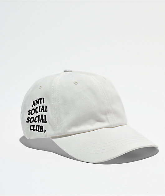 AntiSocialSocialClub Mind Games White Strapback Hat