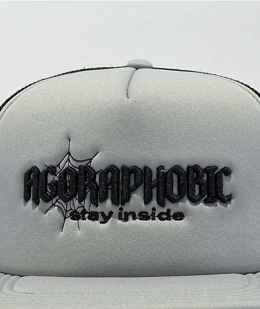 Any Means Necessary Agoraphobic Grey Trucker Hat