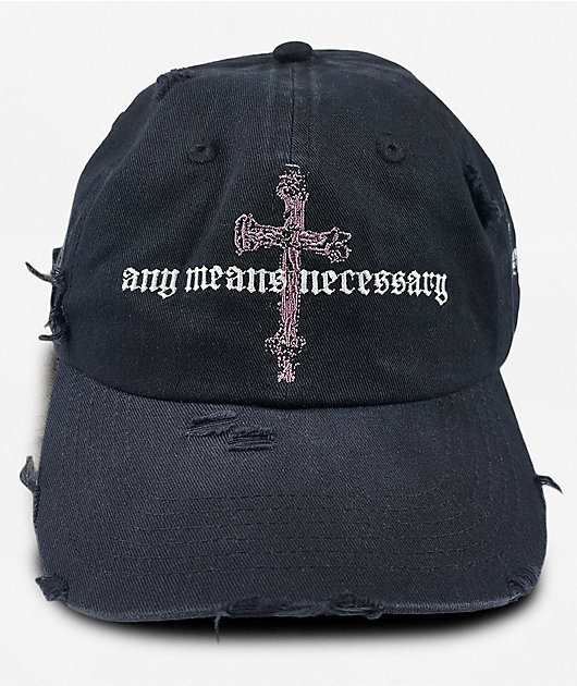 Any Means Necessary Forsaken Black Snapback Hat