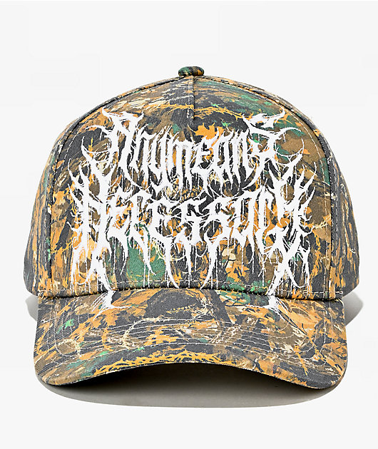 Any Means Necessary Mayhem Camo Snapback Hat