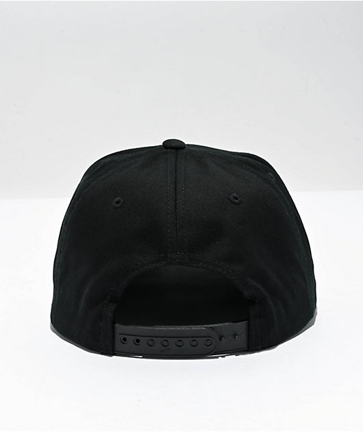 Any Means Necessary Scratchy Black Snapback Hat