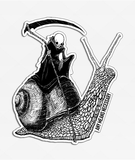 Any Means Necessary Slow Death Sticker