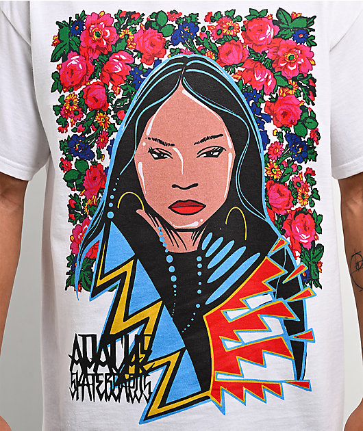 Apache Flower Girl White T-Shirt