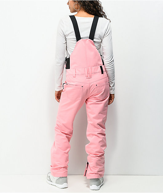 Aperture Adventure pantalones de snowboard con tirantes rosa glaseado 10K