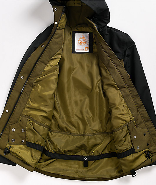 olive snowboard jacket