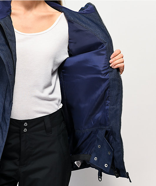 denim snowboard jacket