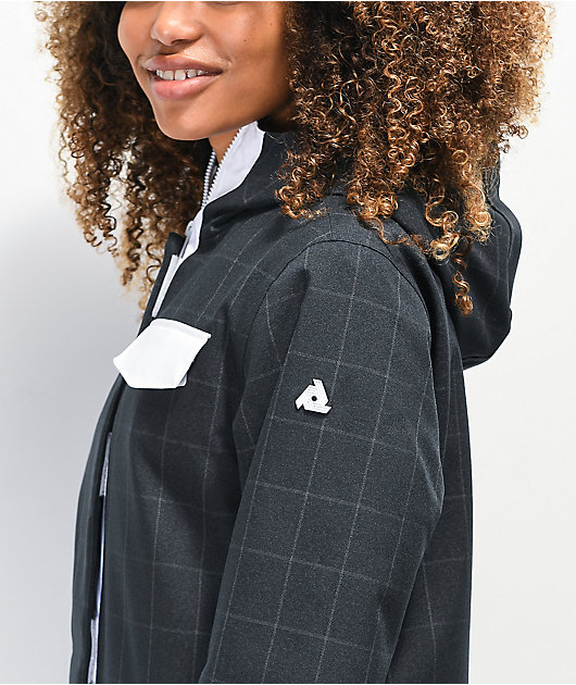 Aperture Capitol White & Black Plaid 10K Snowboard Jacket