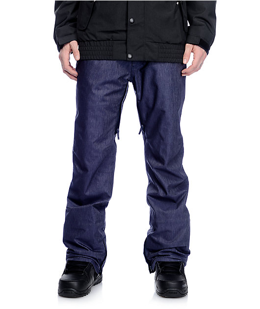 blue jean snowboard pants