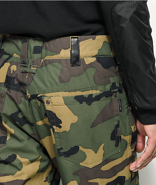 Aperture Green Line Camo 10K Snowboard Pants