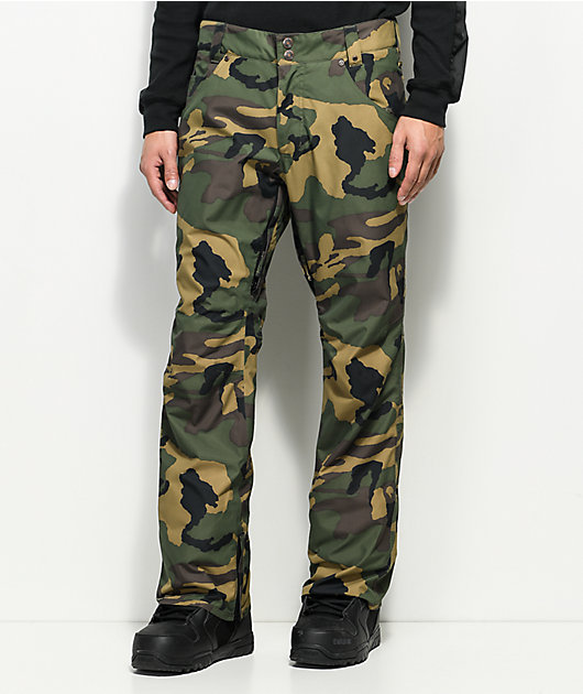 Aperture Green Line Camo 10K Snowboard Pants