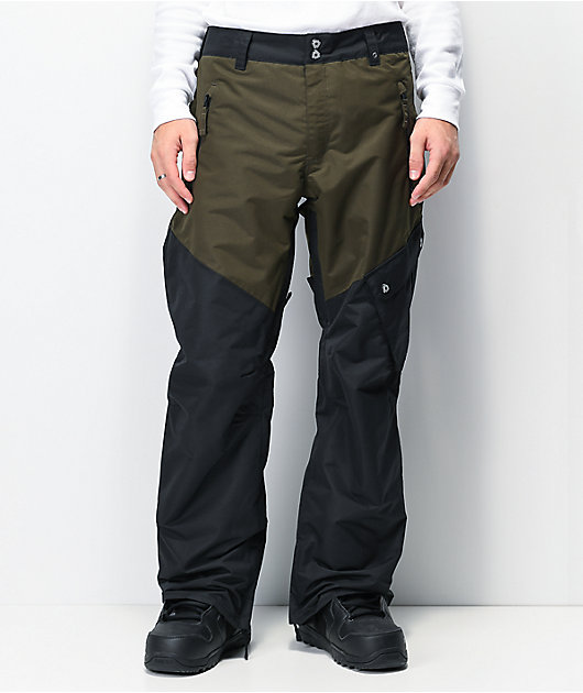 Aperture Outback Black Grey 10k Snowboard Pants Zumiez