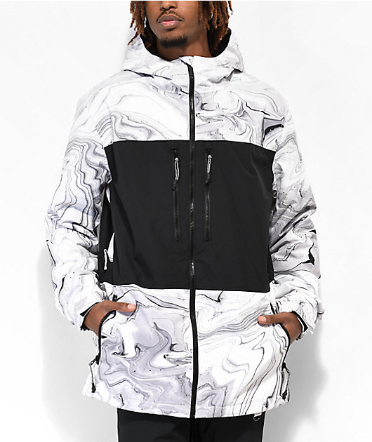 Black and white store snowboard jacket