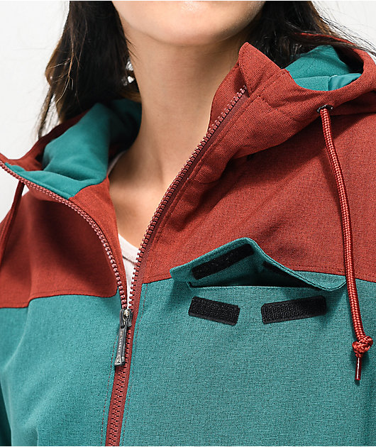 color block snowboard jacket