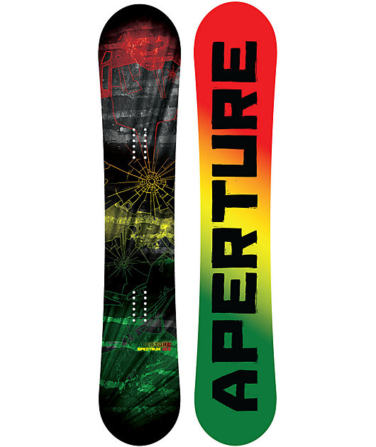 Aperture Spectrum 156cm Rasta Snowboard Zumiez