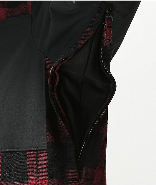 Aperture Stratus Varsity Red Plaid 10K Snowboard Jacket