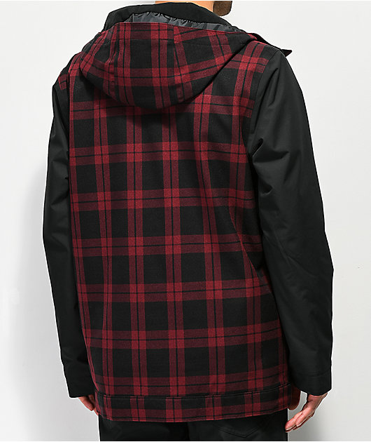 Aperture Stratus Varsity Red Plaid 10K Snowboard Jacket
