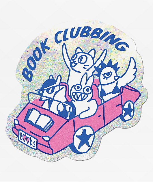 Apply Book Clubbing Sticker