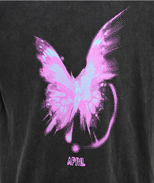 April Bright Black Wash T-Shirt