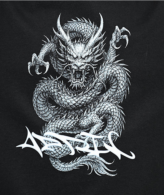 April Fantasy Black Boxy T-Shirt | Zumiez