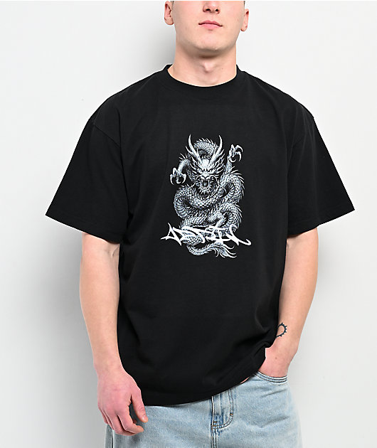 April Fantasy Black Boxy T-Shirt | Zumiez