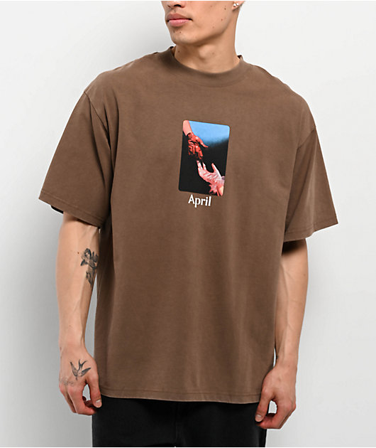 April Material Brown T-Shirt | Zumiez